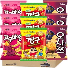 블루존 달달 짱구 고구마 과자 3종 세트 (삼양짱구x3+고구마깡x3+해태오사쯔x3), 1개