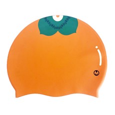 모아 감 과일수모 양면 실리콘수모 수영모자