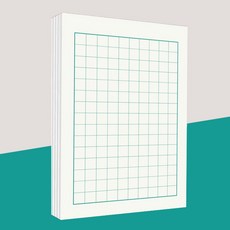 펜글씨 한자 필사 연습장 캘리그라피 연습 노트 5권 세트, 1세트, 화이트