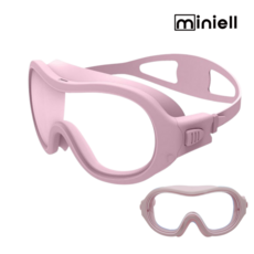 miniell 미니엘 아동용 와이드렌즈 물안경 FOCA 빅렌즈수경, 베이비핑크, 1개 베이비핑크, 1개