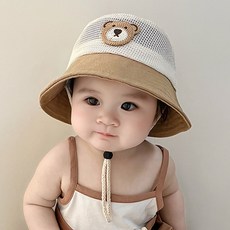아기 유아 모자 벙거지 버킷햇 썬햇 매쉬