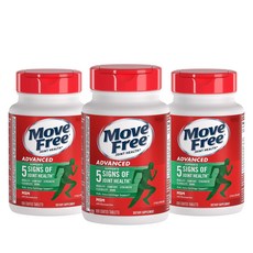MOVE FREE 글루코사민 콘드로이틴 보충제 120개 3팩, 1개, 120정