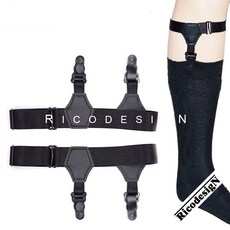 RICODESIGN 남성 어텀 클래식 긴양말 논슬립 미끄럼방지 신기 스타킹 다리 받침 고리