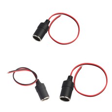 STK 3Pieces 12V 120W 자동차 여성 담배 라이터 전원 플러그 소켓 커넥터