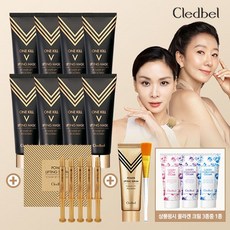 끌레드벨 끌레드벨 리프팅 마스크 70mlX8개+주사기세럼 6mlX5개+대용량세럼 90ml+브러쉬+(상품평시)콜라겐 크림 50ml, 상세 설명 참조, 단일옵션