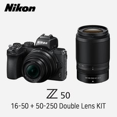 [니콘코리아정품] Z50 + 16-50mm + 50-250mm KIT 미러리스 카메라 / 최신상품 당일발송 - nikon카메라