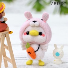 아트조이복숭아토끼