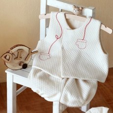 [천삼백케이] [오가닉코튼 DIY] 누빔 조끼호박바지 SET DIY, 단품