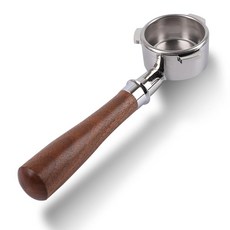 CAPFEI 브레빌 바리스타 익스프레스 프로 터치 및 임프레스와 호환되는 54mm 바텀리스 포타필터 | T 버클 월넛 핸들, CAPFEI 브레빌 바리스타 익스프레스, 프로, 터치