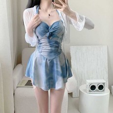 여성워터파크 플레어수영복 66 하체비만수영복 통통녀