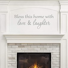 Love and Laughing Decal Sticker Decoration Welcome Wall Decal Family Wall Sticker Family Wall Decoration 22x8-lightgrey, 본상품