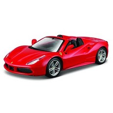 Bburago B18-36905 Ferrari 488 스파이더 다이 캐스트 모델 키트 1:43 스케일, 단색_One Size, 단색_One Size, 상세 설명 참조0