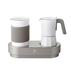 모슈전기포트 접이식커피포트 가정용 전기 에스프레소 머신 자동 우유 거품 통합 소형 캡슐 모카 팟 라떼 카푸치노 1300W 커피, 1.B  CN
