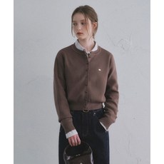 매장정품 [11월 29일 배송] 오로 ORO 에센셜 라운드 니트 가디건_Chocolate m1037_2400146 455384