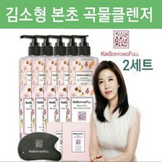 김소형 본초 클렌저 곡물 클렌징 세안제 핑크 브라이트닝 폼클렌징 PH5.5 약산성 저자극 거품 3in1 딥클렌징 자연유래성분 피부 보습 진정 필링 마사지 괄사스톤 콜라겐 병풀추출물 알로에베라 본초팩 온가족용 김소형풀 정품 세트 시즌5 홈쇼핑 클렌징세트, 2개, 725g