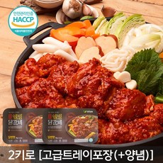 [트레이포장]고급진 선물 강명희의 춘천 닭갈비 웰빙 닭갈비 2kg, 매운맛, 1개