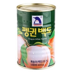 펭귄 푸드피아 백도 과일통조림, 400g, 11개