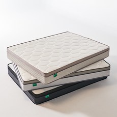 [지베스] 뉴슬립 본넬스프링 침대 매트리스 21cm 25cm (싱글/슈퍼싱글/퀸/킹사이즈), 21cm본넬스프링_Q(퀸), 블랙
