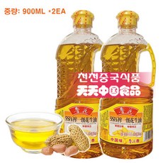 [천천중국식품] 중국유명브랜드 땅콩유 900G*2EA세트 루화 화썽유 일급 땅콩오일, 2개, 900ml