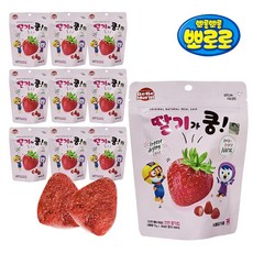 뽀로로 딸기가쿵 동결건조 과자 건조 과일 과일칩, 12g, 10개
