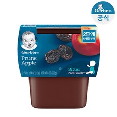거버 퓨레 푸룬 사과 226g, 1개