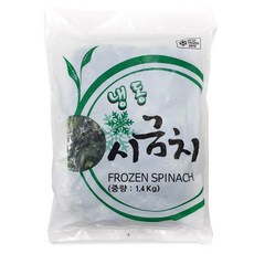 냉동 시금치 1kg x 10개, 1박스