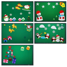 청양토이 겨울 환경꾸미기 크리스마스 펠트 게시판, 환경꾸미기 (대) 펭귄, 1개, (대) 펭귄