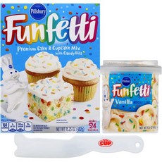 필스버리 펀페티 케이크 믹스 & 바닐라 맛 프로스팅, 1개, 432g