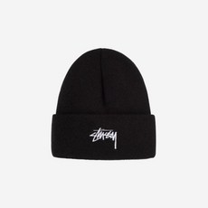 Stussy 스투시 Stock Cuff Beanie Black 2021 스탁 커프 비니 블랙 1321020