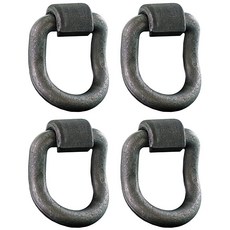 Buyers Products Company D링 2.5cm1인치 단조 커브 WBRKT 4PK 252810, 4개