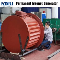 저속 200RPM 영구 자석 발전기 3 상 AC 발전기 모터 드라이브 물 풍력 터빈에 사용 96V 220V 380V 400V, 3) 96V - with base-RED