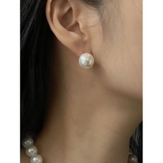 담수진주귀걸이12mm