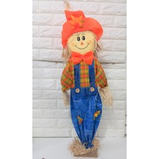 지푸라기 허수아비 60cm 2종 택1 가을 디스플레이 허수아비 scarecrow, 주황모자