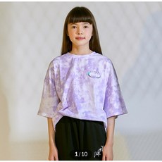 더데이걸 여아 입으면 인싸되는 50% 스우파 물나염 힙한 박시 반팔 티셔츠 TGRA22504