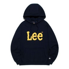 Lee 리 빅 트위치 로고 후드 네이비