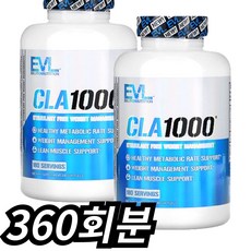 EVLUTIONNUTRITION CLA 1000 소프트젤, 360회분, 1개