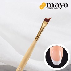 MAYO 마요 프렌치 젤 네일 브러쉬 피오나 스마일 라인, 마요 프렌치 브러쉬, 1개