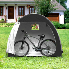 휴대 가능한 야외 물품 보관 텐트 (자전거 킥보드 캠핑 용품), 블랙