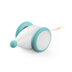 PETLIBRO 실내 고양이를 위한 인터랙티브 고양이 장난감 2024 업그레이드 새끼 LED 조명이 있는 자동 마우스 USB 충전식 움직이는 스마트 감지 전기, 1개, 블루