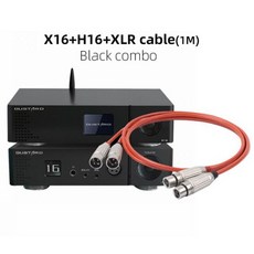 GUSTARDX16 MQA 디코더 H16 헤드폰 앰프, Black with XLR, 03 Black with XLR - 구스타드x16