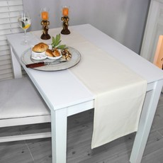 나산데코 테이블러너, 크림밀크 261-26, 4인용(180 x 30 cm), 1개