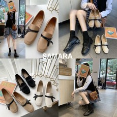 Qterra(특허브랜드) p190404370 여자 패션 단화 컴포트 통굽 심플