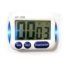 경인 디지털타이머 KT-200 99분 59초 스톱워치 주방 쿠킹, 1개