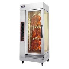 대형 전기 통닭구이 회전 오븐 닭고기 통삼겹 구이, 2단 오리구이 오븐