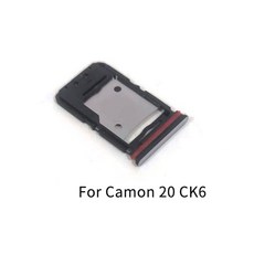 SIM 카드 트레이 슬롯 거치대 어댑터 소켓 수리 부품텐코 카몬 20, Camon20 CK6 Blue, 1개