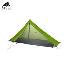 3F UL GEAR Lanshan 1 pro 텐트 야외 1 인 초경량 캠핑 텐트 3 Season Professional 20D 실나일론, 20D 그린