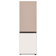 [색상선택형] LG전자 모던엣지 오브제컬렉션 2도어 냉장고 방문설치, 클레이브라운(상칸)베이지(하칸), q342GCB133S