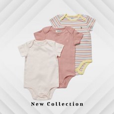 POLO RALPH LAUREN CHILDREN 베이비 여아 3PCS 바디수트 세트 - 핑크