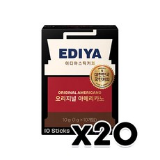 이디야 오리지널 아메리카노 스틱커피 10T x 20개, 1g, 10개입