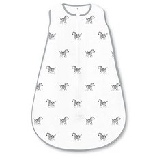 NMT 어메이징 베이비 모슬린 슬리핑 백 2 방향 지퍼 Zebra 블랙 미디엄 - P0314074J7Y5C95